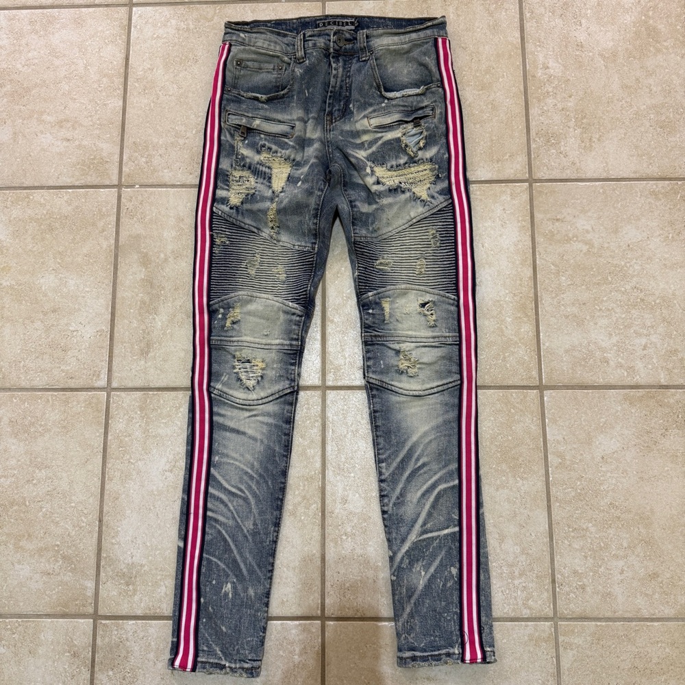 DECIBEL Moto Skinny Jeans with Pockets